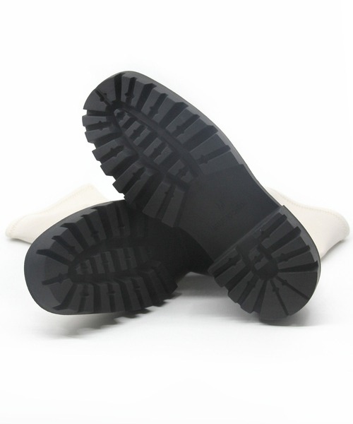 Sugar Sugar(シュガーシュガー)の「【SUGAR SUGAR シュガーシュガー】トラックソールストレッチブーツ(ブーツ・レディース・ブラック/アイボリー・LL/S/M/L)」の12枚目の写真