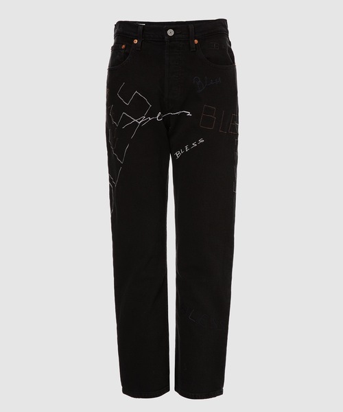 BLESS（ブレス）の「EMBROIDERYJEANS（デニムパンツ・メンズ・ホワイト/ブラック・L/S）」の2枚目の写真