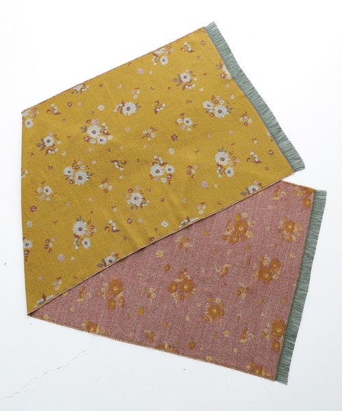 osharewalker（オシャレウォーカー）の「『フラワージャカードストール』（ストール/ショール・レディース・マスタード/グリーン/グレー・FREE）」の14枚目の写真