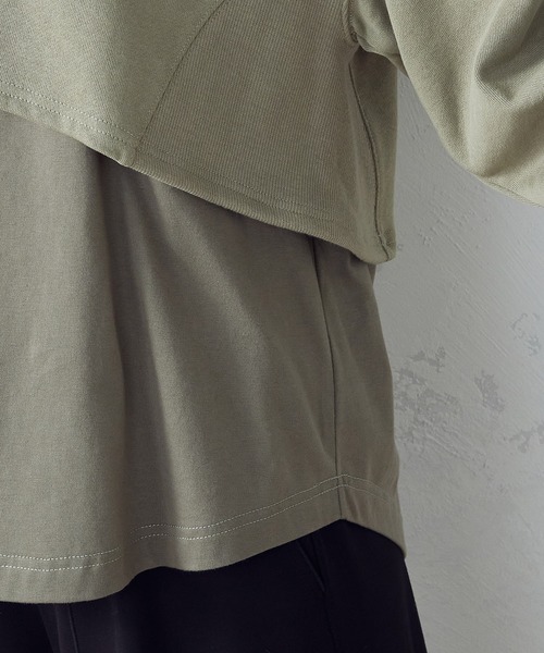 COMME CA ISM（コムサイズム）の「【WEB限定】 レイヤード風パーカ（パーカー・レディース・グレー/ブラック/カーキ・FREE）」の10枚目の写真