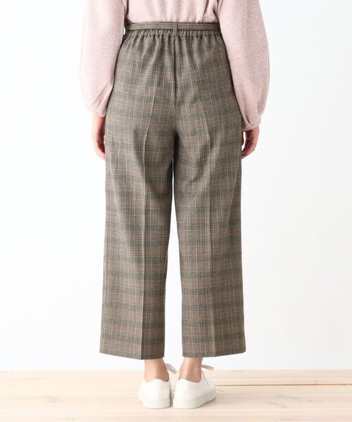 DRESKIP（ドレスキップ）の「◆ベルト付き両面起毛チェックワイドパンツ（その他パンツ・レディース・グレー系その他/ダークブラウン系1/ネイビー系1・02/03/04）」の16枚目の写真