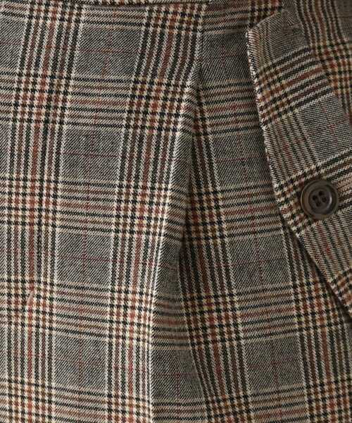 DRESKIP（ドレスキップ）の「◆ベルト付き両面起毛チェックワイドパンツ（その他パンツ・レディース・グレー系その他/ダークブラウン系1/ネイビー系1・02/03/04）」の19枚目の写真