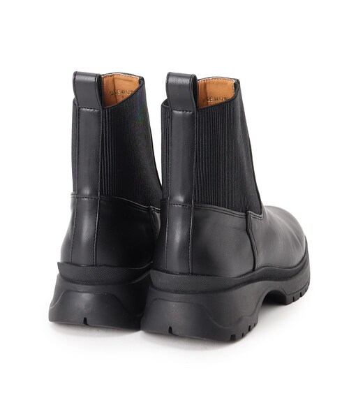 SHOO・LA・RUE（シューラルー）の「◆厚底サイドゴアブーツ（ブーツ・レディース・ブラック/ナチュラル/ブラウン系その他・35/45）」の8枚目の写真