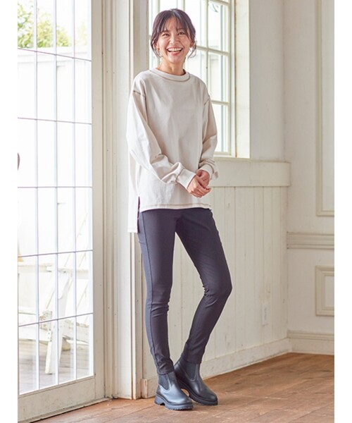 SHOO・LA・RUE（シューラルー）の「◆厚底サイドゴアブーツ（ブーツ・レディース・ブラック/ナチュラル/ブラウン系その他・35/45）」の11枚目の写真