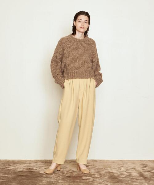 AEWEN MATOPH（イウエン マトフ）の「＜AEWEN MATOPH（イウエン マトフ）＞MHR/W ケーブル ボリュームスリーブ ニット（ニット/セーター・レディース・ベージュ/オフホワイト/クリーム・FREE）」の8枚目の写真