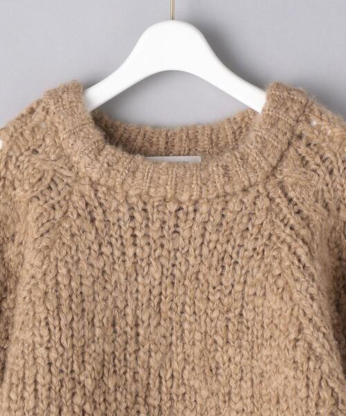 AEWEN MATOPH（イウエン マトフ）の「＜AEWEN MATOPH（イウエン マトフ）＞MHR/W ケーブル ボリュームスリーブ ニット（ニット/セーター・レディース・ベージュ/オフホワイト/クリーム・FREE）」の4枚目の写真