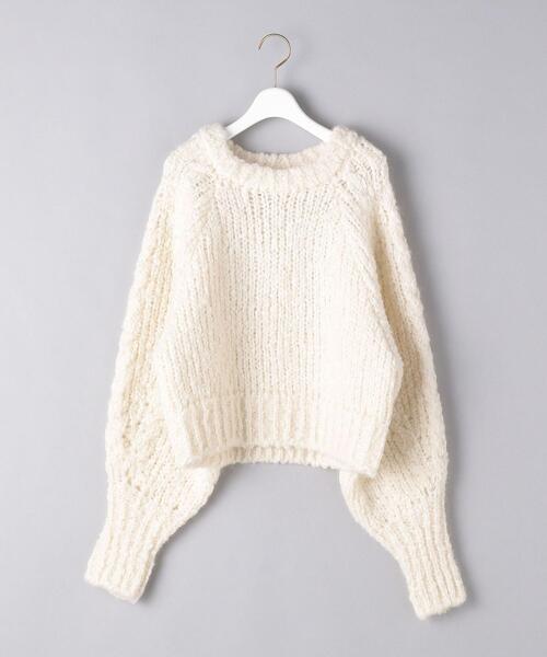 AEWEN MATOPH（イウエン マトフ）の「＜AEWEN MATOPH（イウエン マトフ）＞MHR/W ケーブル ボリュームスリーブ ニット（ニット/セーター・レディース・ベージュ/オフホワイト/クリーム・FREE）」の14枚目の写真