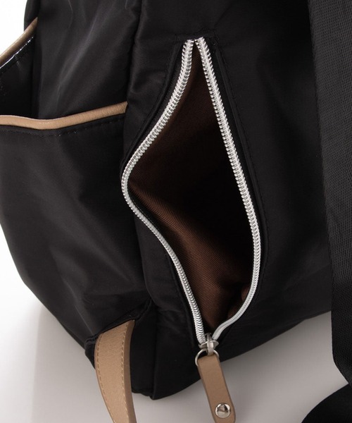 LUGG NAGG(ラグナグ)の「【adottona/アダット】超軽量・撥水機能付きポケットリュック(バックパック/リュック・レディース・ベージュ/ブラウン/ブラック・FREE)」の8枚目の写真