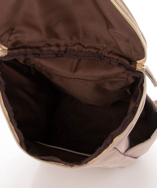 LUGG NAGG(ラグナグ)の「【adottona/アダット】超軽量・撥水機能付きポケットリュック(バックパック/リュック・レディース・ベージュ/ブラウン/ブラック・FREE)」の12枚目の写真