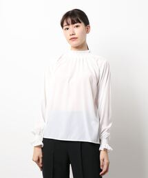 N.(N. Natural Beauty Basic) | シャーリングハイネックブラウス(シャツ/ブラウス)