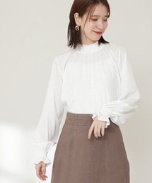 N.（N. Natural Beauty Basic） | シャーリングハイネックブラウス(シャツ/ブラウス)