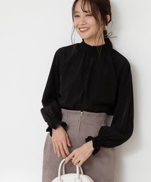 N.(N. Natural Beauty Basic) | シャーリングハイネックブラウス(シャツ/ブラウス)