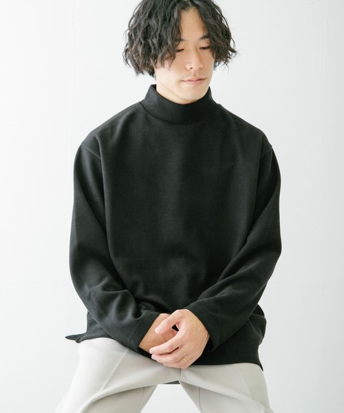 ITEMS URBANRESEARCH（アイテムズ アーバンリサーチ）の「ハイネックリブカットソー（Tシャツ/カットソー・メンズ・ブラック/オフホワイト/ベージュ・MEDIUM/LARGE）」の13枚目の写真