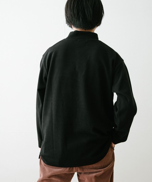 ITEMS URBANRESEARCH（アイテムズ アーバンリサーチ）の「ハイネックリブカットソー（Tシャツ/カットソー・メンズ・ブラック/オフホワイト/ベージュ・MEDIUM/LARGE）」の6枚目の写真