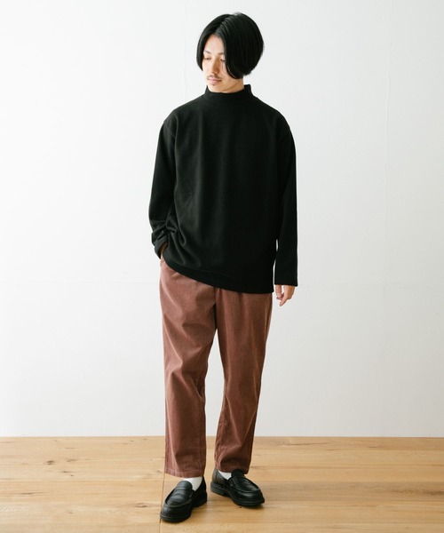 ITEMS URBANRESEARCH（アイテムズ アーバンリサーチ）の「ハイネックリブカットソー（Tシャツ/カットソー・メンズ・ブラック/オフホワイト/ベージュ・MEDIUM/LARGE）」の12枚目の写真