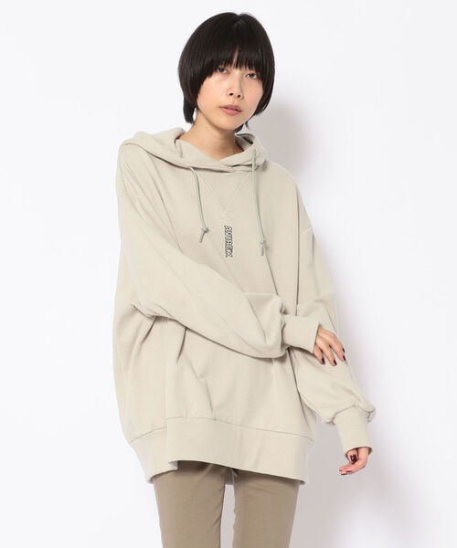 AVIREX（アヴィレックス）の「【直営店限定】HOODED PARKA/ フーデッドパーカー（パーカー・レディース・ライトグリーン/ブラック/パープル・FREE）」の3枚目の写真