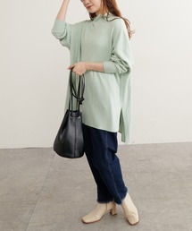 PUAL CE CIN | ワイドRIBプチハイネックプルオーバー(ニット/セーター)