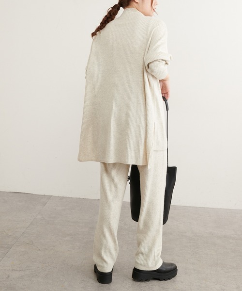 PUAL CE CIN（ピュアルセシン）の「ワイドRIBプチハイネックプルオーバー（ニット/セーター・レディース・ブラック/ベージュ/ミント/オートミール・FREE）」の10枚目の写真