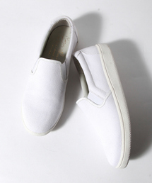 Rouge vif | springキャンバススリッポン(スリッポン)