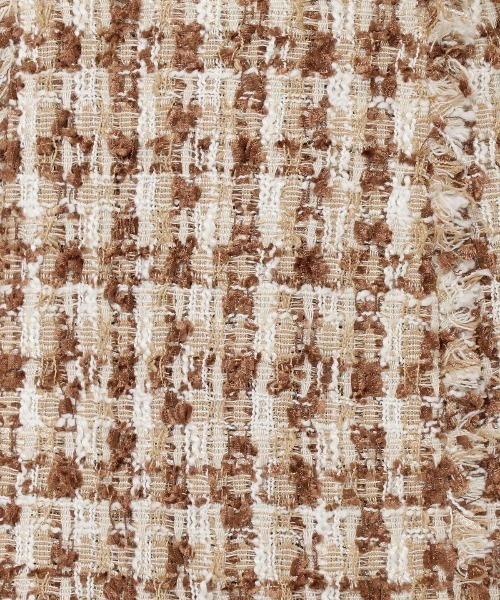 WILLSELECTION（ウィルセレクション）の「ファンシーチェックツイードフリンジミニスカート（スカート・レディース・ピンク/ブラウン/ネイビー・SMALL/MEDIUM）」の12枚目の写真