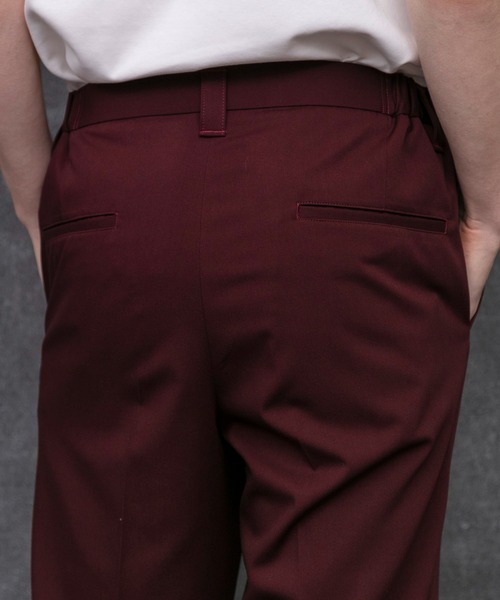UNITED TOKYO（ユナイテッドトウキョウ）の「マルチストレッチサイドゴムセミフレアスラックス（スラックス・メンズ・ブラック/バーガンディー/ライトベージュ/グレイッシュベージュ・1/2/3）」の8枚目の写真
