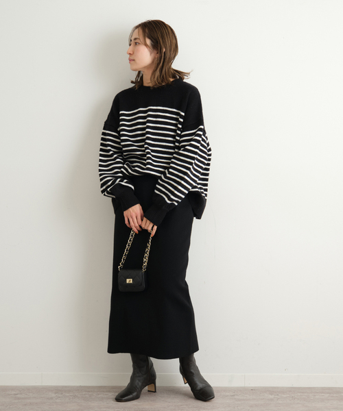 セール】ニットストレートスカート3◇（スカート）｜FRAMeWORK