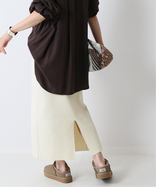 FRAMeWORK（フレームワーク）の「ニットストレートスカート3◆（スカート・レディース・ブラック/グリーン/ホワイト/ブルー系その他・36/38）」の7枚目の写真