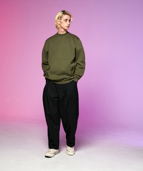 rehacer(レアセル)の「rehacer : Bottle Neck Garden Knit / ボトルネック ガーデンニット(ニット/セーター・メンズ・ブラック/グレー/グリーン・MEDIUM/LARGE)」の11枚目の写真