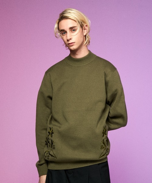 rehacer(レアセル)の「rehacer : Bottle Neck Garden Knit / ボトルネック ガーデンニット(ニット/セーター・メンズ・ブラック/グレー/グリーン・MEDIUM/LARGE)」の12枚目の写真
