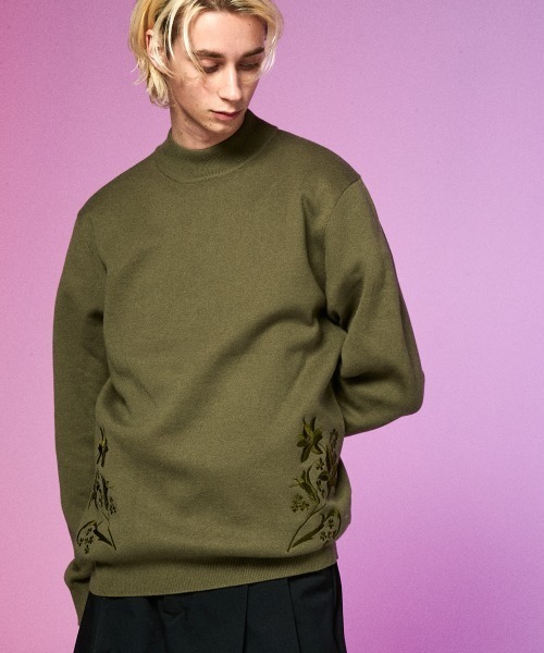 rehacer(レアセル)の「rehacer : Bottle Neck Garden Knit / ボトルネック ガーデンニット(ニット/セーター・メンズ・ブラック/グレー/グリーン・MEDIUM/LARGE)」の13枚目の写真