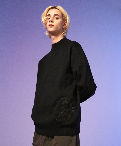 rehacer(レアセル)の「rehacer : Bottle Neck Garden Knit / ボトルネック ガーデンニット(ニット/セーター・メンズ・ブラック/グレー/グリーン・MEDIUM/LARGE)」の15枚目の写真