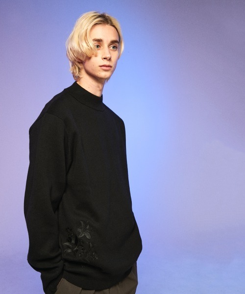 rehacer(レアセル)の「rehacer : Bottle Neck Garden Knit / ボトルネック ガーデンニット(ニット/セーター・メンズ・ブラック/グレー/グリーン・MEDIUM/LARGE)」の16枚目の写真