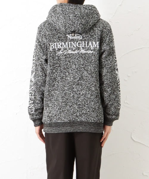 Norton（ノートン）の「Norton ノートン ポリ杢ボリュームネック パーカー ジャケット（パーカー・メンズ・ブラック/グレー・M/L/XL/XXL）」の22枚目の写真