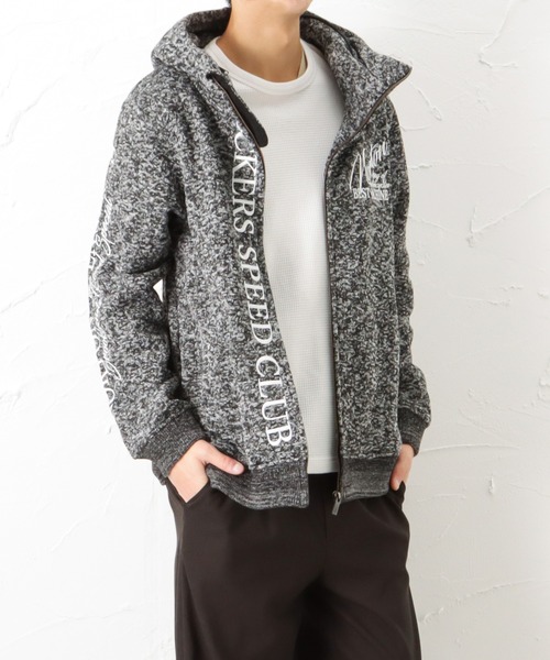 Norton（ノートン）の「Norton ノートン ポリ杢ボリュームネック パーカー ジャケット（パーカー・メンズ・ブラック/グレー・M/L/XL/XXL）」の17枚目の写真