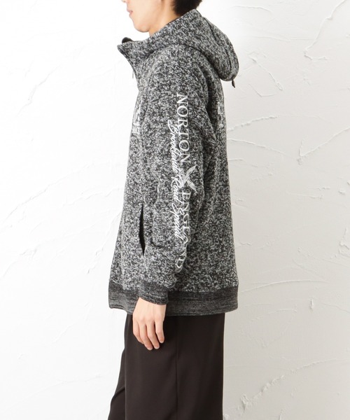 Norton（ノートン）の「Norton ノートン ポリ杢ボリュームネック パーカー ジャケット（パーカー・メンズ・ブラック/グレー・M/L/XL/XXL）」の20枚目の写真