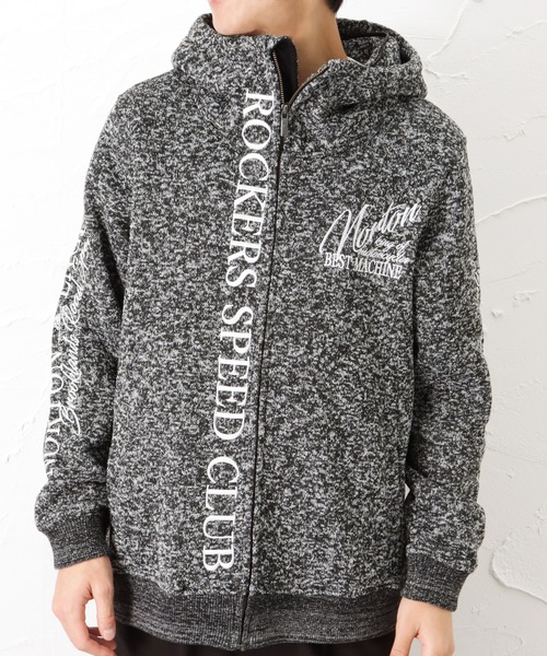 Norton（ノートン）の「Norton ノートン ポリ杢ボリュームネック パーカー ジャケット（パーカー・メンズ・ブラック/グレー・M/L/XL/XXL）」の21枚目の写真