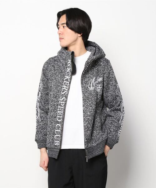 Norton（ノートン）の「Norton ノートン ポリ杢ボリュームネック パーカー ジャケット（パーカー・メンズ・ブラック/グレー・M/L/XL/XXL）」の4枚目の写真