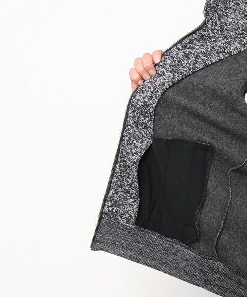 Norton（ノートン）の「Norton ノートン ポリ杢ボリュームネック パーカー ジャケット（パーカー・メンズ・ブラック/グレー・M/L/XL/XXL）」の8枚目の写真