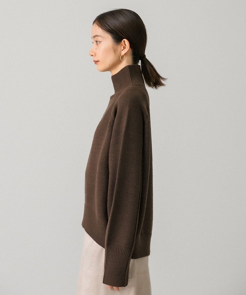 KBF（ケイビーエフ）の「アウトリンキングコクーンハイネックニット（ニット/セーター・レディース・ライトグレー/ブラウン/オレンジ・ONE）」の18枚目の写真