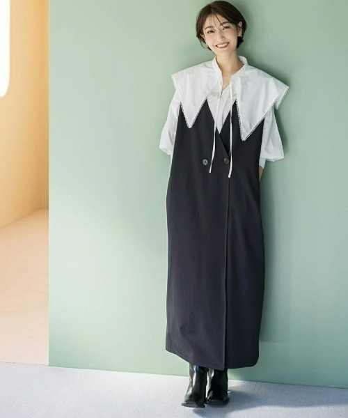 2wayジレワンピース ワンピース ワンピース Nostalgia アンドドットノスタルジア のファッション ワンピース ドレス