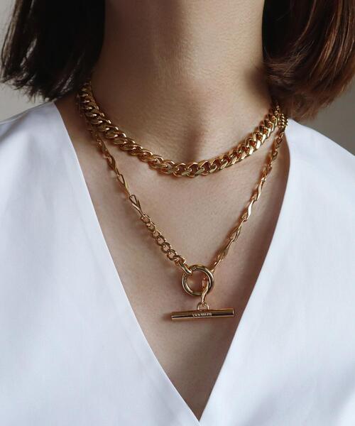 ASTRAET(アストラット)の「<in mood>COMBI A ネックレス(ネックレス・レディース・ゴールド/シルバー・FREE)」の11枚目の写真