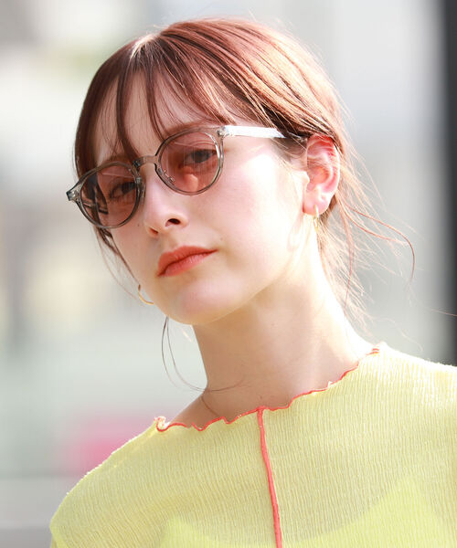 Ray BEAMS(レイビームス)の「noeyedia × Ray BEAMS / 別注 サングラス "NE430"(サングラス・レディース・ライトグレー/ブラウン・FREE)」の3枚目の写真