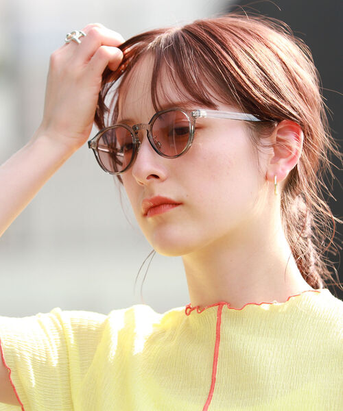 Ray BEAMS(レイビームス)の「noeyedia × Ray BEAMS / 別注 サングラス "NE430"(サングラス・レディース・ライトグレー/ブラウン・FREE)」の4枚目の写真