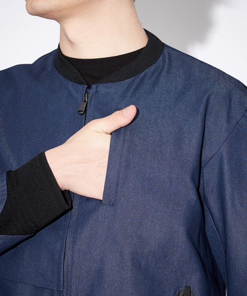 5351 POUR LES HOMMES(ゴーサンゴーイチプールオム)の「デニムシーリング ブルゾン(ブルゾン・メンズ・インディゴブルー・46/48/50)」の10枚目の写真