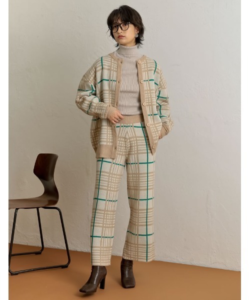 Re:EDIT(リエディ)の「指穴タートルネックリブニットトップス(ニット/セーター・レディース・グリーン/パープル/ブラック/ブルー/アイボリー/オレンジ・MEDIUM)」の14枚目の写真