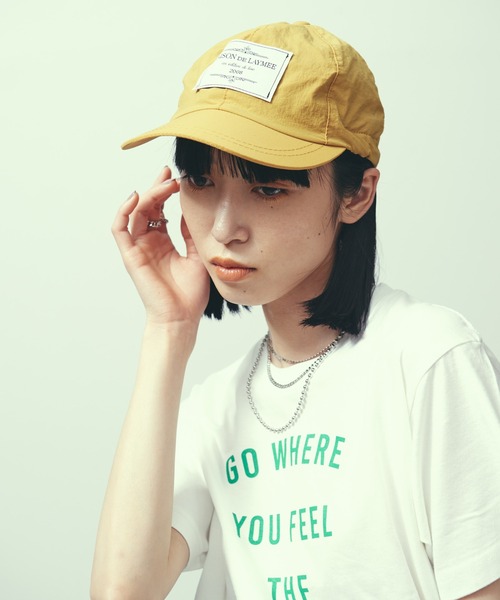 LAYMEE(レイミー)の「Colber Cap / コルバーキャップ(キャップ・レディース・ブラック/イエロー/オレンジ/アイボリー/ラベンダー・FREE)」の4枚目の写真