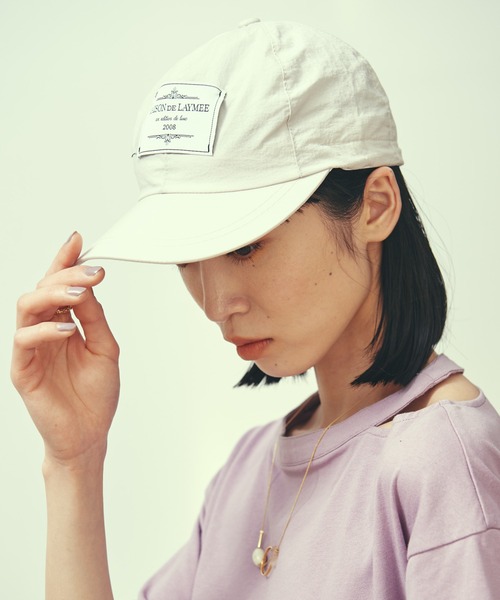 LAYMEE(レイミー)の「Colber Cap / コルバーキャップ(キャップ・レディース・ブラック/イエロー/オレンジ/アイボリー/ラベンダー・FREE)」の2枚目の写真
