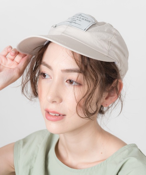 LAYMEE(レイミー)の「Colber Cap / コルバーキャップ(キャップ・レディース・ブラック/イエロー/オレンジ/アイボリー/ラベンダー・FREE)」の7枚目の写真