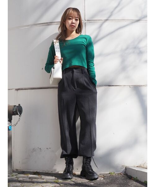 EVRIS（エヴリス）の「ワイドベルトガジェットBAG（ショルダーバッグ・レディース・ホワイト/ブラック/グリーン・FREE）」の8枚目の写真