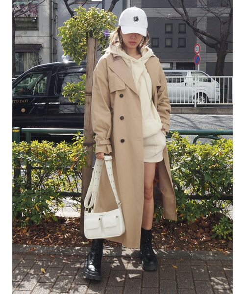 EVRIS（エヴリス）の「ワイドベルトガジェットBAG（ショルダーバッグ・レディース・ホワイト/ブラック/グリーン・FREE）」の6枚目の写真